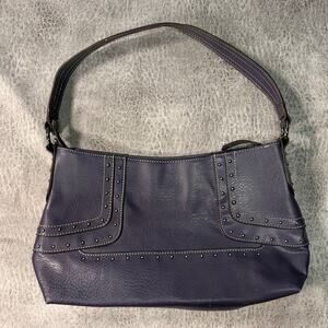 Nine West Studded Purple Shoulder Bag